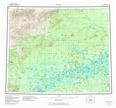 United States Geological Survey Beaver, AK (1956, 250000-Scale) digital map