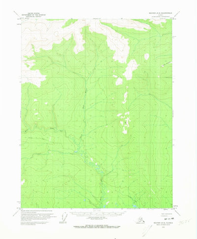 United States Geological Survey Beaver B-6, AK (1970, 63360-Scale) digital map