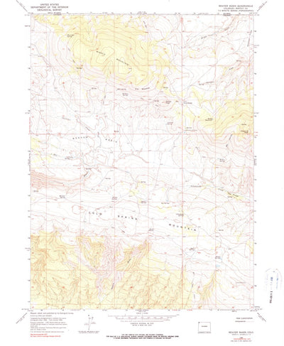 United States Geological Survey Beaver Basin, CO (1966, 24000-Scale) digital map