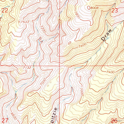 United States Geological Survey Beaver Basin, CO (1966, 24000-Scale) digital map