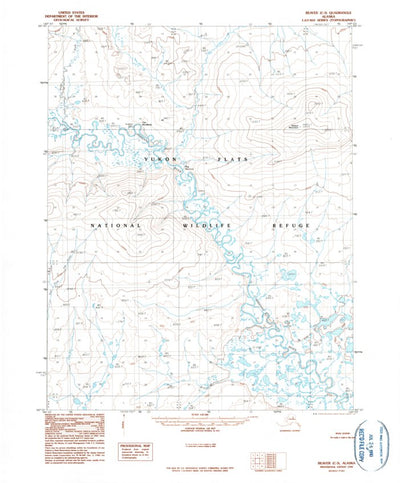 United States Geological Survey Beaver C-3, AK (1990, 63360-Scale) digital map