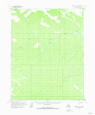 United States Geological Survey Beaver C-5, AK (1970, 63360-Scale) digital map