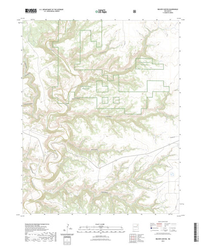 United States Geological Survey Beaver Canyon, NM (2023, 24000-Scale) digital map