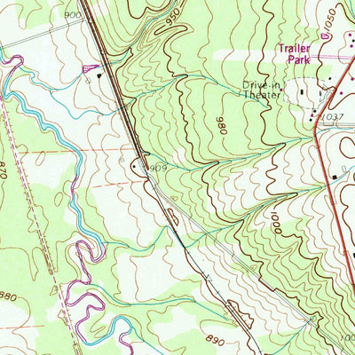 United States Geological Survey Beaver Center, PA (1959, 24000-Scale) digital map