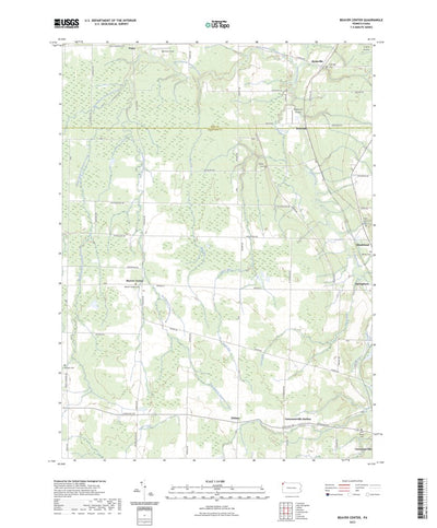 United States Geological Survey Beaver Center, PA (2023, 24000-Scale) digital map