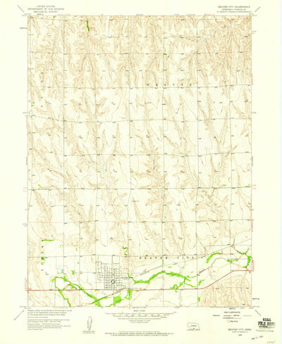 United States Geological Survey Beaver City, NE (1958, 24000-Scale) digital map