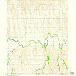 United States Geological Survey Beaver City SE, NE-KS (1957, 24000-Scale) digital map
