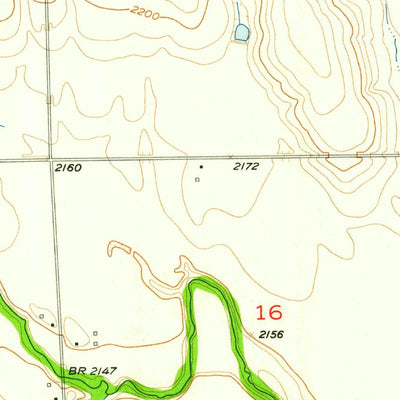 United States Geological Survey Beaver City SE, NE-KS (1957, 24000-Scale) digital map
