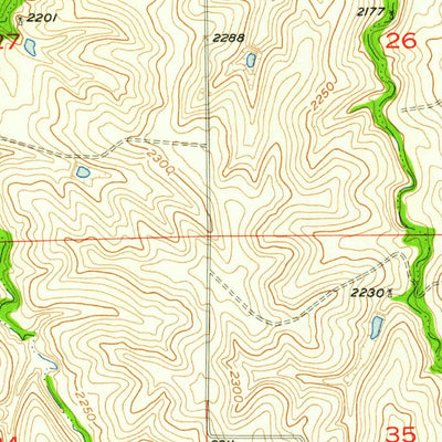United States Geological Survey Beaver City SE, NE-KS (1957, 24000-Scale) digital map