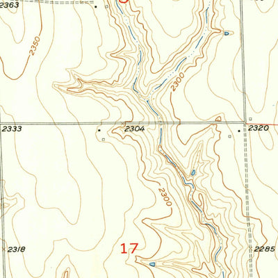 United States Geological Survey Beaver City SW, NE-KS (1957, 24000-Scale) digital map