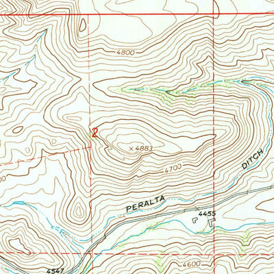 United States Geological Survey Beaver Creek Hills, WY (1964, 24000-Scale) digital map
