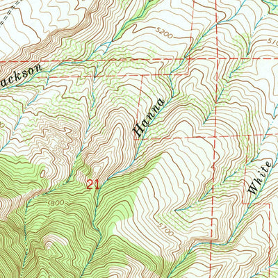 United States Geological Survey Beaver Creek Hills, WY (1964, 24000-Scale) digital map