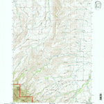 United States Geological Survey Beaver Creek Hills, WY (1993, 24000-Scale) digital map
