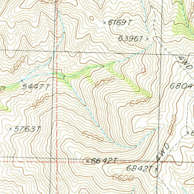 United States Geological Survey Beaver Creek, ID (1986, 24000-Scale) digital map