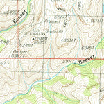 United States Geological Survey Beaver Creek, ID (1986, 24000-Scale) digital map