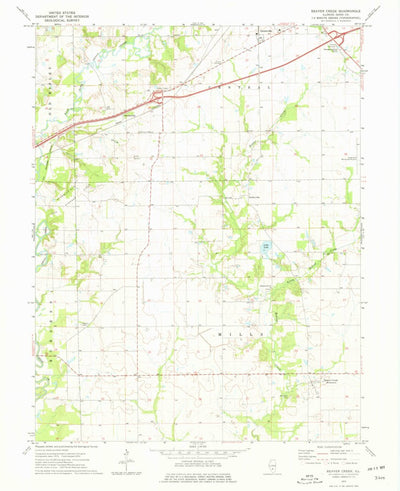 United States Geological Survey Beaver Creek, IL (1974, 24000-Scale) digital map