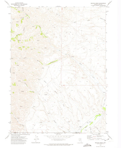United States Geological Survey Beaver Creek, NV (1970, 24000-Scale) digital map