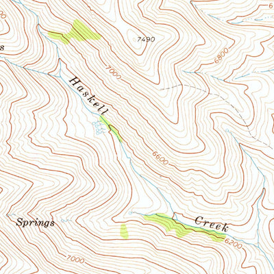 United States Geological Survey Beaver Creek, NV (1970, 24000-Scale) digital map