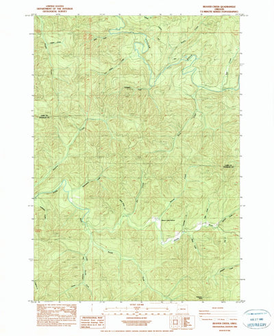 United States Geological Survey Beaver Creek, OR (1984, 24000-Scale) digital map