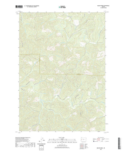 United States Geological Survey Beaver Creek, OR (2020, 24000-Scale) digital map