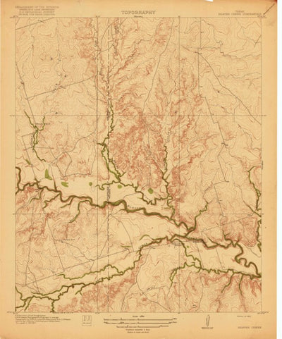United States Geological Survey Beaver Creek, TX (1920, 31680-Scale) digital map