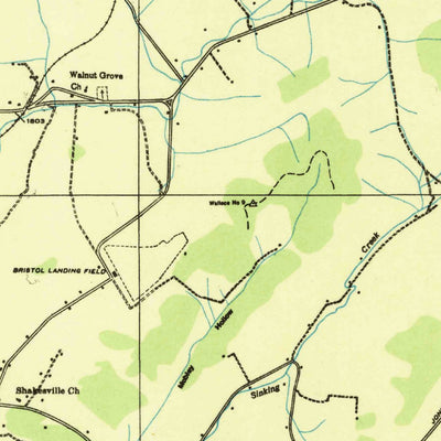 United States Geological Survey Beaver Creek, VA-TN (1935, 48000-Scale) digital map