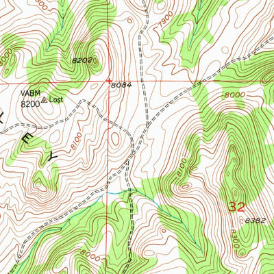 United States Geological Survey Beaver Creek, WY (1953, 24000-Scale) digital map