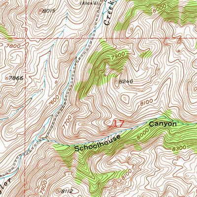 United States Geological Survey Beaver Creek, WY (1953, 24000-Scale) digital map
