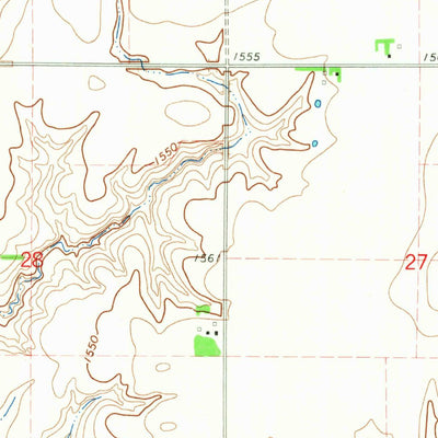 United States Geological Survey Beaver Crossing, NE (1966, 24000-Scale) digital map