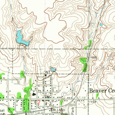 United States Geological Survey Beaver Crossing, NE (1966, 24000-Scale) digital map