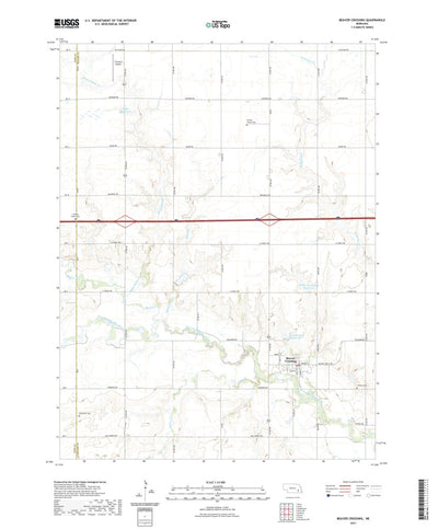 United States Geological Survey Beaver Crossing, NE (2021, 24000-Scale) digital map