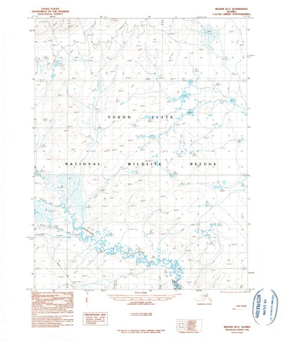 United States Geological Survey Beaver D-1, AK (1990, 63360-Scale) digital map