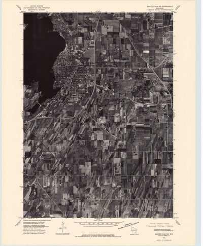 United States Geological Survey Beaver Dam, WI (1975, 24000-Scale) digital map