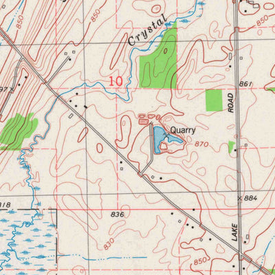 United States Geological Survey Beaver Dam, WI (1980, 24000-Scale) digital map