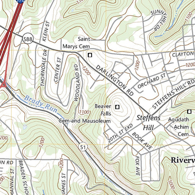 United States Geological Survey Beaver Falls, PA (2023, 24000-Scale) digital map