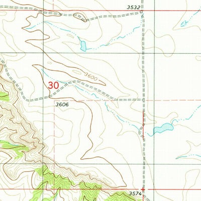 United States Geological Survey Beaver Flats South, MT (1979, 24000-Scale) digital map
