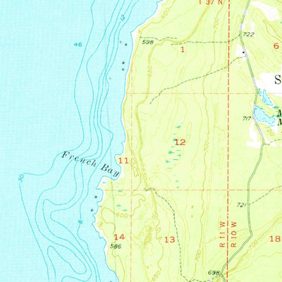 United States Geological Survey Beaver Island, MI (1956, 62500-Scale) digital map