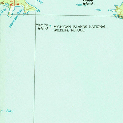 United States Geological Survey Beaver Island, MI (1984, 100000-Scale) digital map