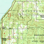 United States Geological Survey Beaver Island, MI (1984, 100000-Scale) digital map