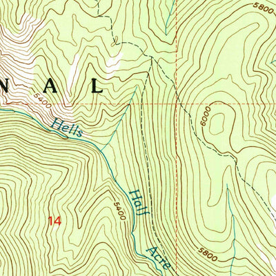 United States Geological Survey Beaver Jack Mountain, ID (1998, 24000-Scale) digital map