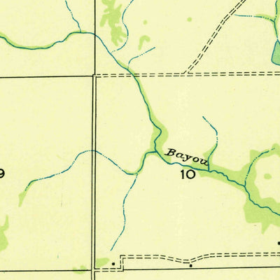 United States Geological Survey Beaver, LA (1935, 31680-Scale) digital map