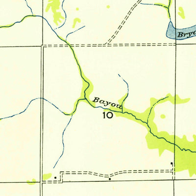 United States Geological Survey Beaver, LA (1954, 31680-Scale) digital map