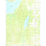 United States Geological Survey Beaver Lake, MI (1972, 24000-Scale) digital map