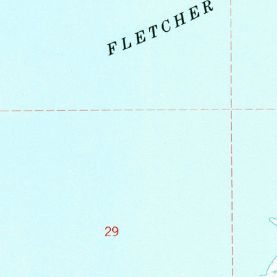 United States Geological Survey Beaver Lake, MI (1972, 24000-Scale) digital map