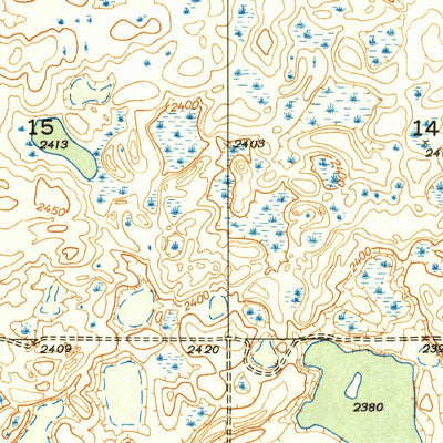 United States Geological Survey Beaver Lake, ND (1948, 24000-Scale) digital map