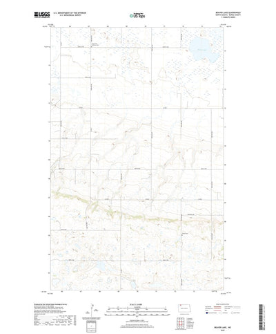 United States Geological Survey Beaver Lake, ND (2020, 24000-Scale) digital map