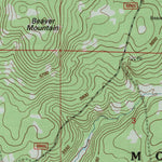 United States Geological Survey Beaver Mountain, CA-OR (1993, 24000-Scale) digital map