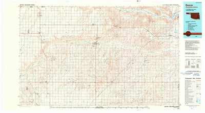 United States Geological Survey Beaver, OK-KS-TX (1986, 100000-Scale) digital map