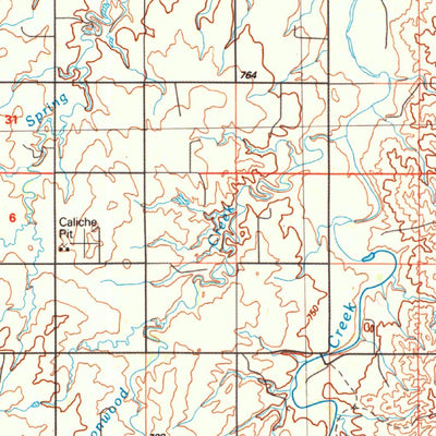 United States Geological Survey Beaver, OK-KS-TX (1986, 100000-Scale) digital map