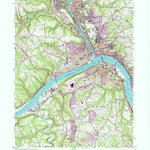 United States Geological Survey Beaver, PA (1953, 24000-Scale) digital map